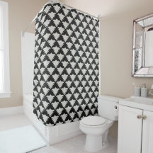 Vintage Tribal Geometric Bird | Black & Ivory Boho