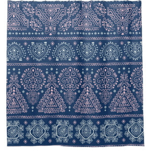 vintage Tribal Mexican vintage ethnic seamless pat Shower Curtain