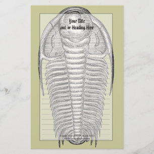 Vintage Trilobite Fossil Stationery