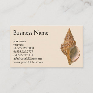 Vintage Triton Seashell Shell, Marine Ocean Animal Business Card