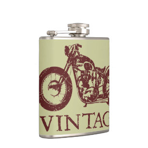 Vintage Triumph Hip Flask