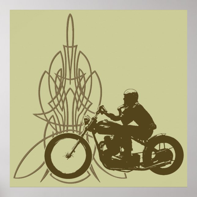 Vintage Triumph Riding Poster (Front)