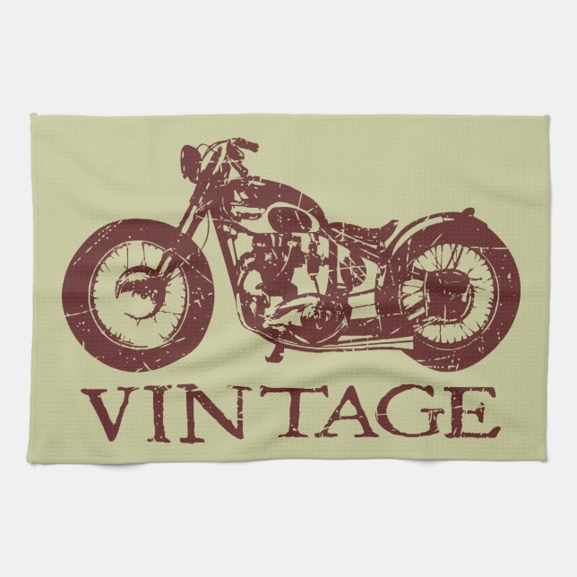 Vintage Triumph Tea Towel (Horizontal)