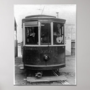 Vintage Trolley Poster