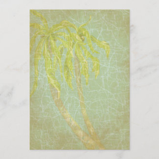 Vintage Tropical Breeze Wedding Invitation