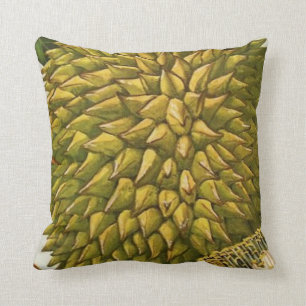 Vintage tropical Durian Fruit cushion