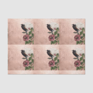 Vintage Tropical Floral Bird Tissue Paper