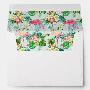 Vintage Tropical Flowers And Birds Envelopes