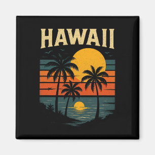 Vintage Tropical Hawaii Hawaiian Souvenir Islands Magnet