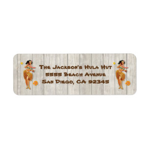 Vintage tropical Hawaiian Hula Girl