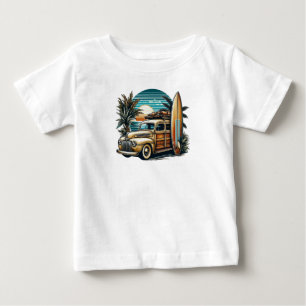 vintage tropical/Hawaiian surf truck Baby T-Shirt