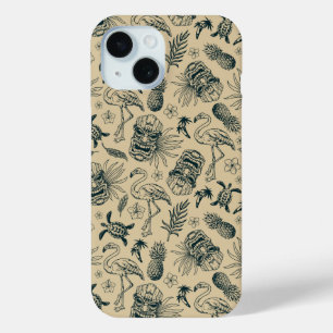 Vintage Tropical Pattern iPhone 15 Case