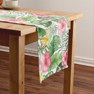 Vintage Tropical Short Table Runner