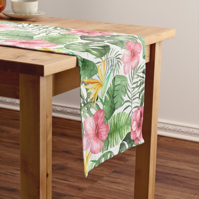 Vintage Tropical Short Table Runner (In Situ)