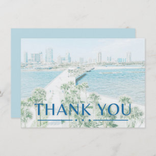 Vintage Tropical Thank You Cards