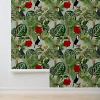 Vintage Tropical Toucan Pattern