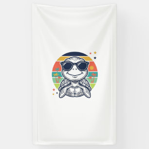 Vintage Tropical Turtle Sunglasses Beach Shirt_1 Banner