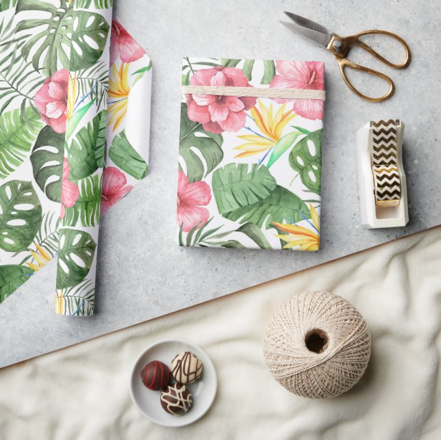 Vintage Tropical Wrapping Paper (Crafts)