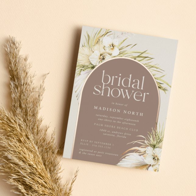Vintage Tropics | Bridal Shower Foil Invitation (Creator Uploaded)