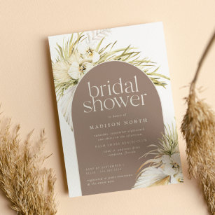 Vintage Tropics Bridal Shower Invitation
