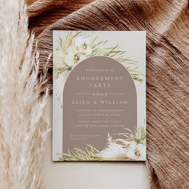 Vintage Tropics Engagement Party Invitation (Creator Uploaded)