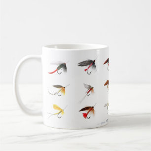 Vintage Trout Fly Fishing Flies Coffee Mug