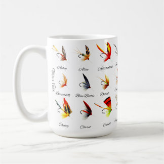 Vintage Trout Fly-Fishing Flies Coffee Mug