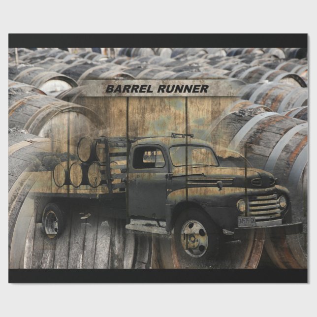 Vintage Truck Antique Truck Old Truck Wrapping Paper (Flat)