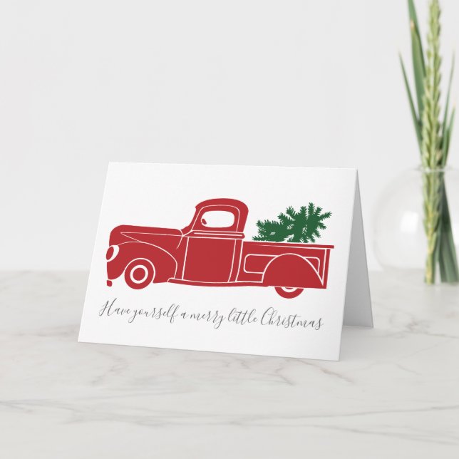 Vintage Truck Christmas Card (Front)