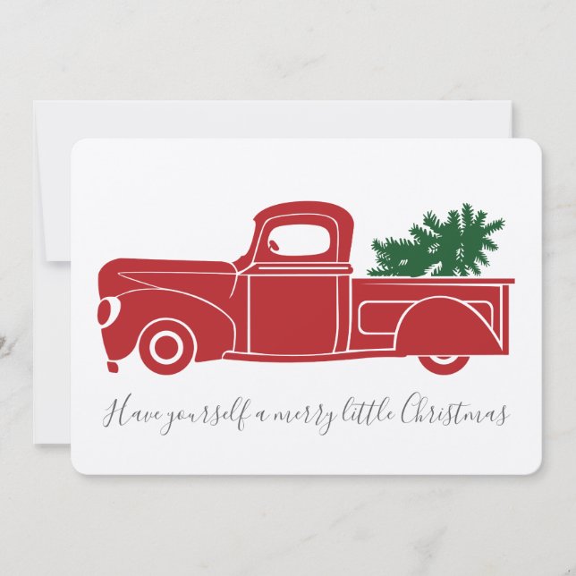 Vintage Truck Christmas Card (Front)