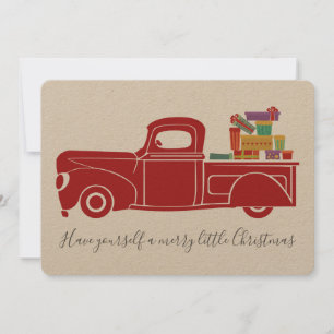 Vintage Truck Christmas Card