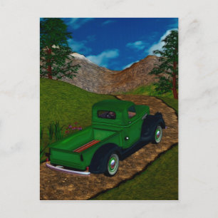 Vintage Truck Illustrated Series Postcard
