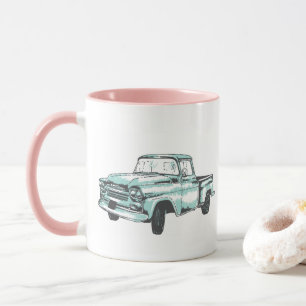 Vintage Truck Illustration Mug