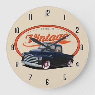 Vintage Truck Large Clock