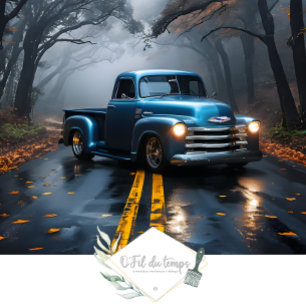 Vintage Truck Meadows and Barn Decoupage  Tissue Paper