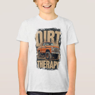 Vintage Truck Offroad 4x4 Design Tri-Blend Shirt