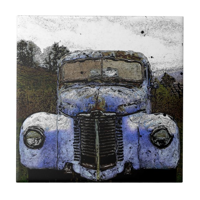 Vintage Truck Tile (Front)