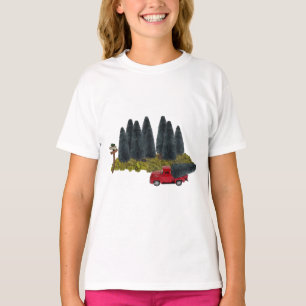 Vintage Truck with Christmas Tree T-Shirt