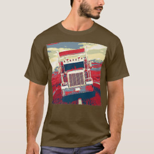 Vintage Trucker Big Rig Semi Trailer Truck Driver  T-Shirt