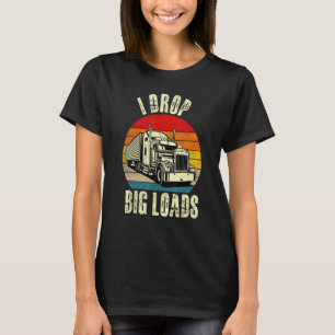 Vintage Trucker Design For Men Women Semi Truck Dr T-Shirt