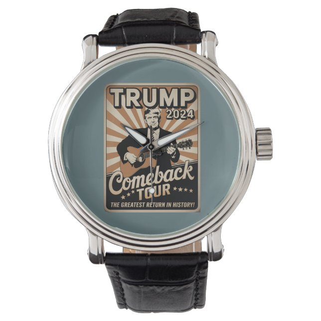 Vintage TRUMP 2024 Rocks COMEBACK TOUR  Watch (Front)
