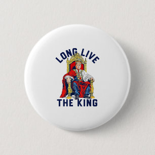 Vintage Trump Long Live The King American Patrioti 6 Cm Round Badge