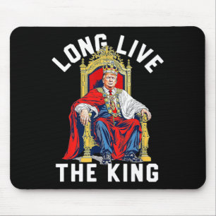 Vintage Trump Long Live The King American Patrioti Mouse Pad