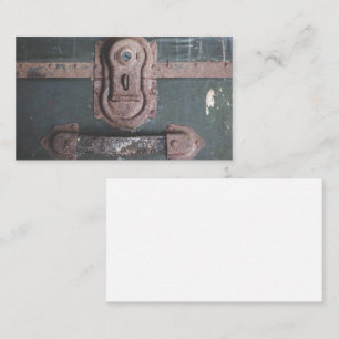 Vintage Trunk Lock Business Card