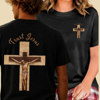 Vintage "Trust Jesus” Christmas Men Women T-Shirt