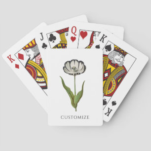 Vintage Tulip Botanical Playing Cards
