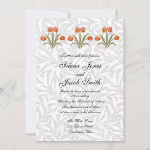 Vintage Tulip Morris Painting Collection Invitation