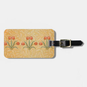 Vintage Tulip Morris Painting Collection Luggage Tag