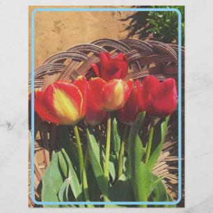 Vintage Tulip Stationery Custom Letterhead