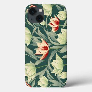 Vintage Tulips Botanical Pattern iPhone 13 Case